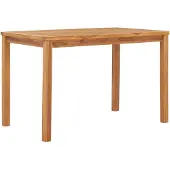 Syfax Table à dîner de jardin 120x70x77 cm Bois de teck solide