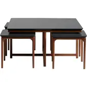 AEA Gruppe Couchtische Beistelltische Kaffeetische Sofatische Holz Schwarz