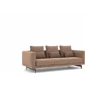 AEA Wohnzimmer Braun Dreisitzer Sofa Couch Luxus Polstermöbel Design Textil