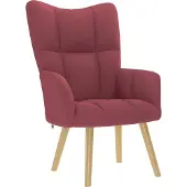 Syfax Fauteuil relax tissu bordeaux