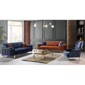 AEA Salon moderne Ensemble de sièges design 3 places Fauteuil Canapé