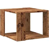 Syfax Table basse vieux bois 40x40x30 cm bois d'ingénierie