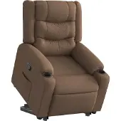 Syfax Fauteuil inclinable Marron Tissu