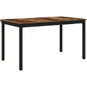 Syfax Table de salle à manger / Table de repas 140 x 80 x 75 cm MÉTAL