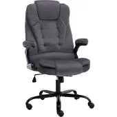 Syfax Chaise de bureau Gris foncé Velours