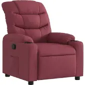 Syfax Fauteuil inclinable Rouge bordeaux Tissu