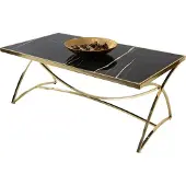 Xl Moebel Gmbh Table basse avec plateau spectaculaire et pieds courbés