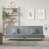 Prolenta Maison Exclusive - Canapé-lit gris clair, revêtement en tissu