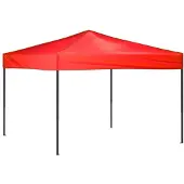 Syfax Tente de réception pliable Rouge 3x3 m