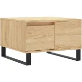 vidaXL Table basse en chêne Sonoma 55x55x36,5 cm Matériau dérivé du bois