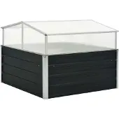 Prolenta Maison Exclusive - Serre anthracite, 100x100x77 cm, en acier galvanisé