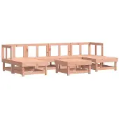 Syfax Salon de jardin 7 pcs bois massif douglas