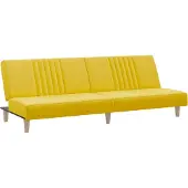 Syfax Canapé-lit jaune clair tissu