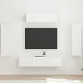 Prolenta Maison Exclusive - Meubles TV, 5 pièces, blanc