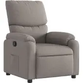Syfax Fauteuil inclinable Taupe Tissu