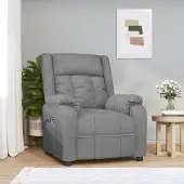 Prolenta Maison Exclusive - Fauteuil relax électrique gris clair tissu