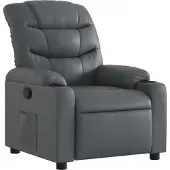 Syfax Fauteuil inclinable Gris Similicuir
