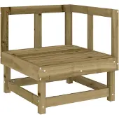 Sonstiges Canapé d'angle de jardin bois de pin imprégné