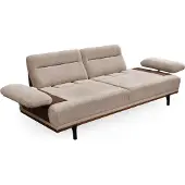 AEA Sofagarnitur Stoffsofa Dreisitzer Sessel Couch Beige 2tlg Polstersofa
