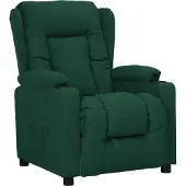 Prolenta Maison Exclusive - Fauteuil relax tissu vert foncé