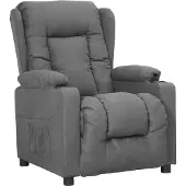 Prolenta Maison Exclusive - Fauteuil relax gris clair en tissu