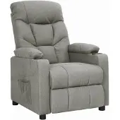 Prolenta Maison Exclusive - Fauteuil relax gris clair en tissu