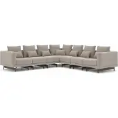 AEA Designer Polstermöbel Ecksofa L-Form Einrichtung Garnitur Polster Textil