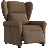 Syfax Fauteuil inclinable électrique Marron Tissu