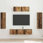 Prolenta Maison Exclusive - Meubles TV, 5 pièces, en bois de récupération