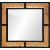 Syfax Miroir de salle de bain 60x1x55 cm bois massif d'acacia