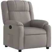Syfax Fauteuil inclinable Taupe Tissu