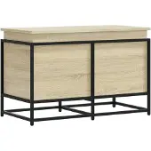 vidaXL Boîte de rangement avec couvercle Sonoma 80x40x51,5 cm Bois composite
