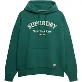 Superdry Sweat-shirt émeraude / blanc