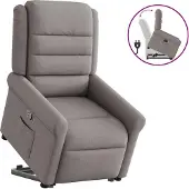 Syfax Fauteuil inclinable taupe tissu