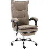The Living Store Chaise de bureau Taupe Tissu