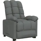 Syfax Fauteuil inclinable Gris foncé Tissu