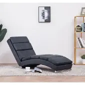 Prolenta Maison Exclusive - Chaise longue Gris Similicuir daim