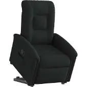 Syfax Fauteuil inclinable noir tissu