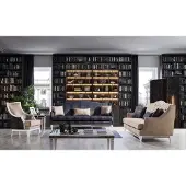 AEA Salon moderne Canapé rembourré 3 places Fauteuil design 3pcs