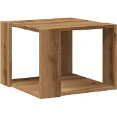 Syfax Table basse chêne artisanal 40x40x30 cm bois d'ingénierie
