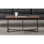 AEA Table basse Bureau Salon Design Table basse Moderne Marron Nouveau