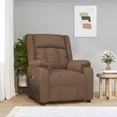 Prolenta Maison Exclusive - Fauteuil relax électrique marron tissu