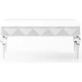 AEA Table basse moderne en bois blanc pour le salon