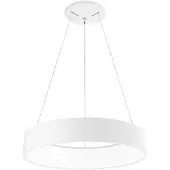 Nova Luce Rando - lampe suspendue - Ø 60 x 120 cm - 42W LED inclus - couleur de lumière blanc chaud - blanc mat