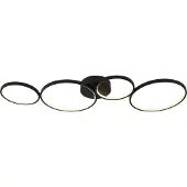 Searchlight CIRQUE 4-flamme LED RING FLUSH LIGHT, noir mat