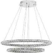 Nova Luce Celine - lampe suspendue - 85 x 42 x 120 cm - 52W LED inclus - chrome