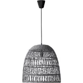 Lyora Suspension grise Destin rotin Ø 46,5cm