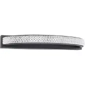 Nova Luce Grania - applique murale - 35 x 14,5 x 3 cm - 6,5W LED inclus - noir sable