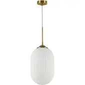 Nova Luce Athena Lampe suspendue en verre blanc