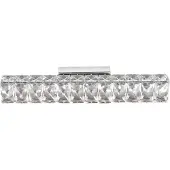 Nova Luce Corona - applique murale - 40 x 7 x 7 cm - 8W LED inclus - chrome